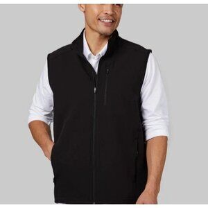 NEW 32 Degrees Black Sleeveless Full-Zip Vest With Pockets Men's S
